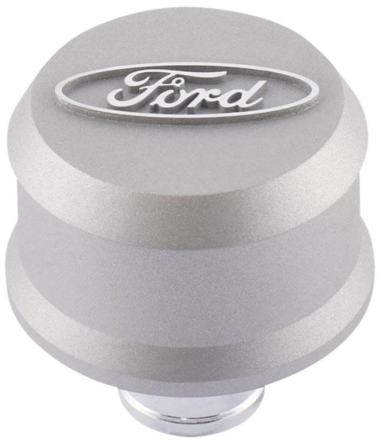 Proform Slant Edge Aluminium Valve Cover Breather Push-In Style - Grey (PR302-437) PR302-437