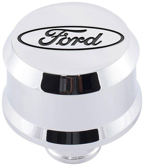 Proform Slant Edge Aluminium Valve Cover Breather Push-In Style - Chrome (PR302-439) PR302-439