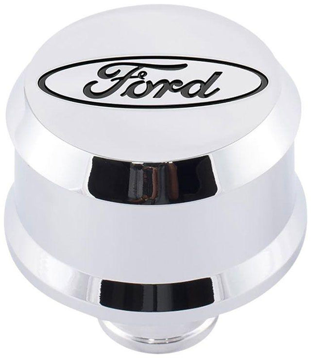 Proform Slant Edge Aluminium Valve Cover Breather Push-In Style - Chrome (PR302-439) PR302-439