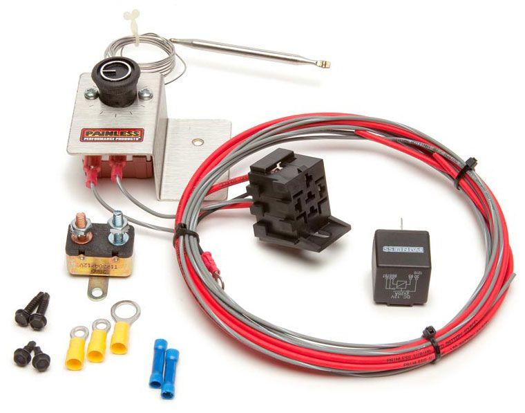 Painless Adjustable Thermostat Kit with Relay (PW30104) PW30104