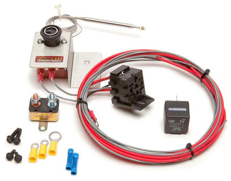 Painless Adjustable Thermostat Kit with Relay (PW30104)