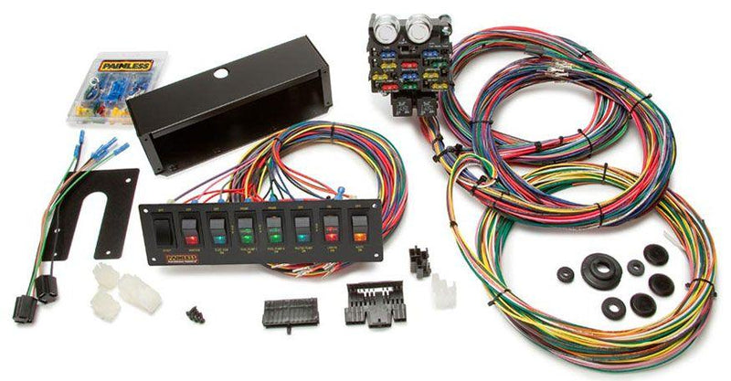 Painless 21 Circuit Universal Pro Street Panel & Harness Kit (PW50003) PW50003