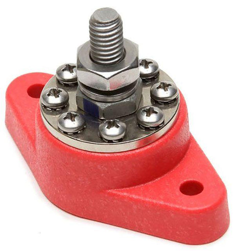 Painless 8-Point Distributor Block, Red (PW80114) PW80114