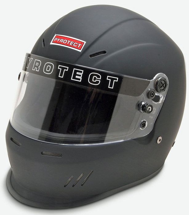 Pyrotect UltraSport Helmet with Duckbill, Flat Black, Medium (PYHB611320)