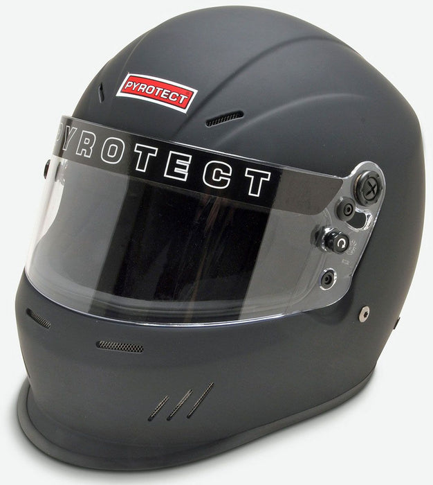 Pyrotect UltraSport Helmet with Duckbill, Flat Black, Large (PYHB611420)