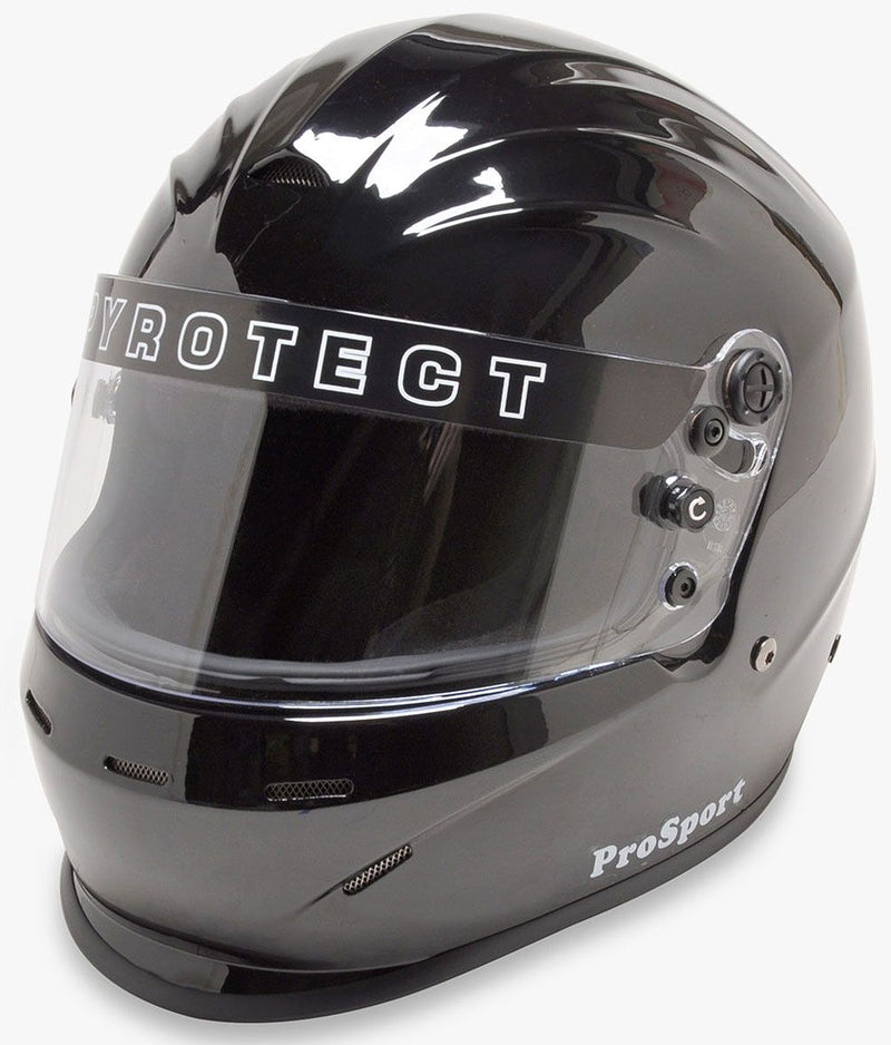Pyrotect Pro Sport Helmet with Duckbill, Gloss Black, XX-Small (PYHB801020) PYHB801020