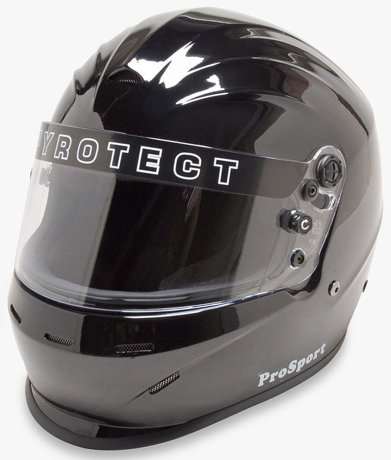 Pyrotect Pro Sport Helmet with Duckbill, Gloss Black, X-Small (PYHB801120) PYHB801120