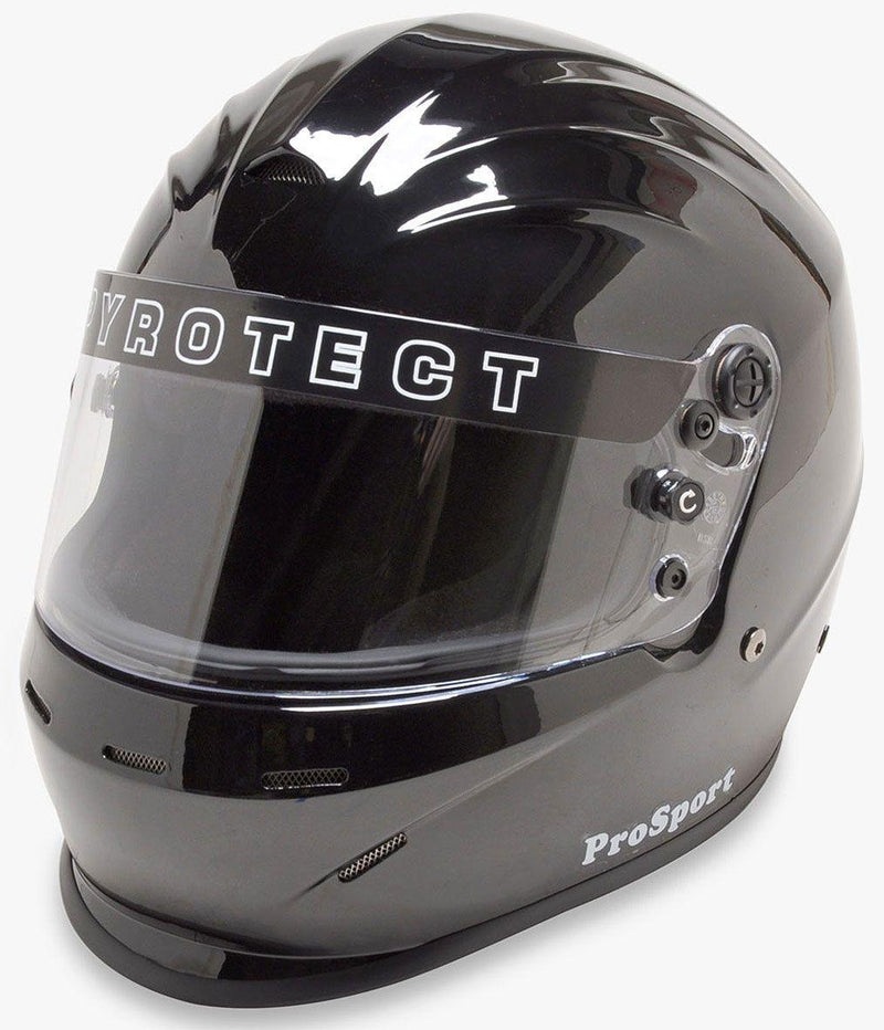 Pyrotect ProSport Helmet with Duckbill, Gloss Black, Large (PYHB801420) PYHB801420