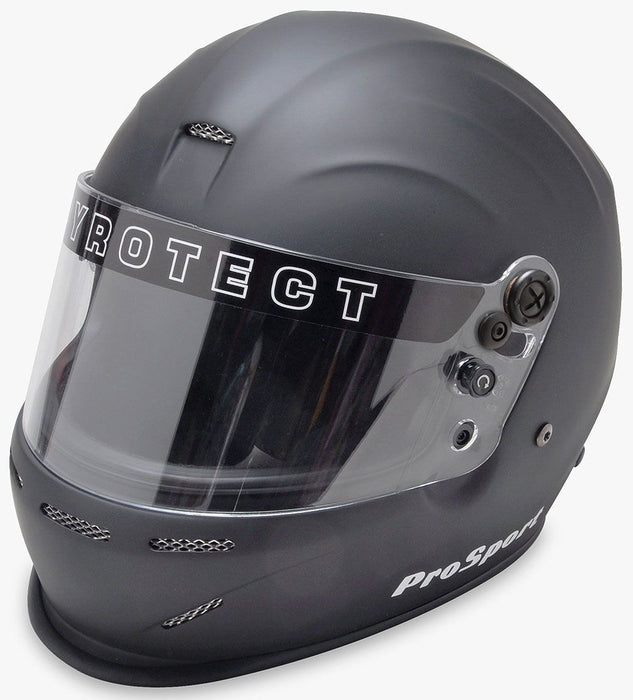 Pyrotect Pro Sport Helmet with Duckbill, Flat Black, X-Small (PYHB802120)