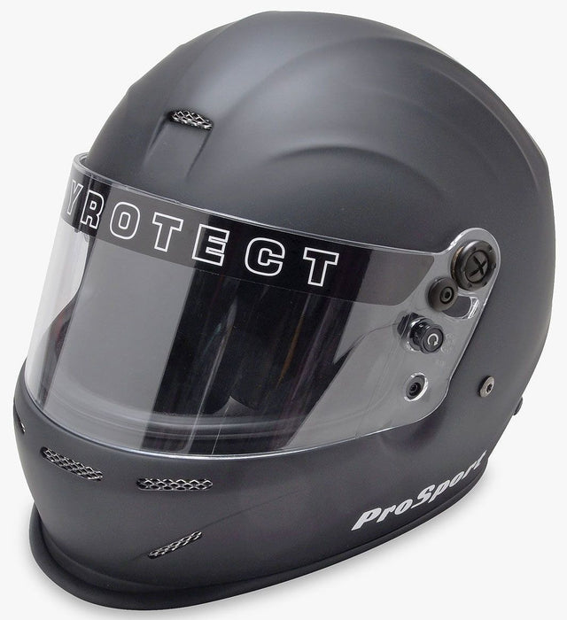 Pyrotect Pro Sport Helmet with Duckbill, Flat Black, XX-Large (PYHB802620)