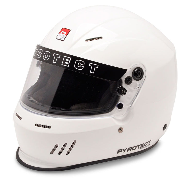 Pyrotect Ultra Sport Helmet with Duckbill, White, X-Small (PYHW610120)