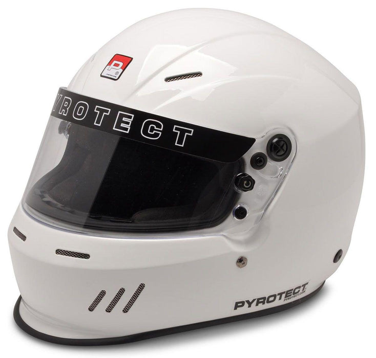 Pyrotect ULTRASPORT DB, WHITE, XL SA2020 RATED, DUCKBILL HELMET PYROTECT / HB610520 (PYHW610520)