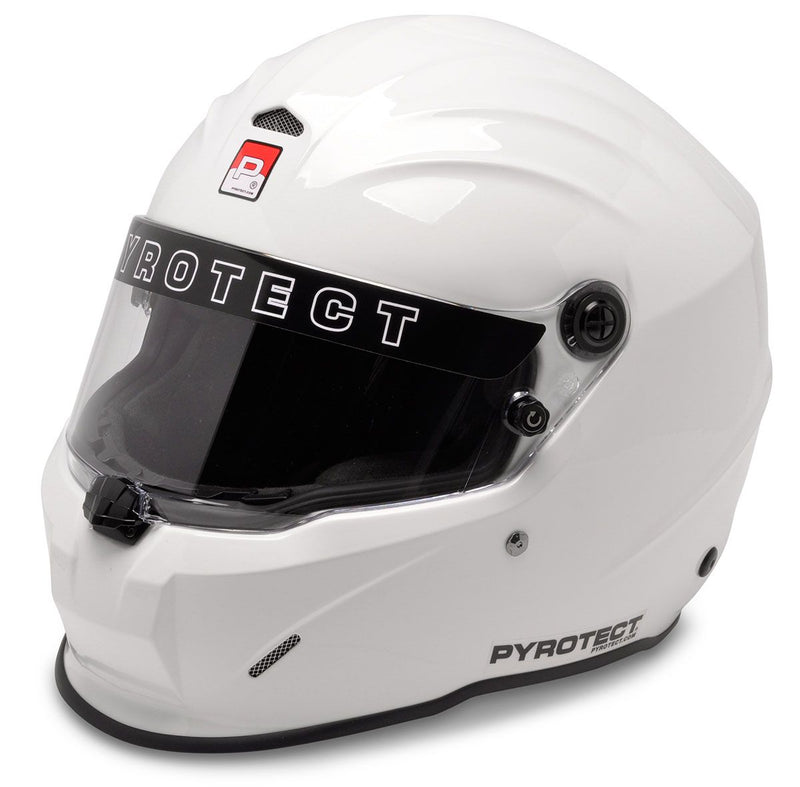 Pyrotect Pro Sport Helmet with Duckbill, White, X-Small (PYHW800120) PYHW800120