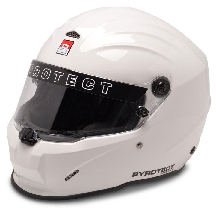 Pyrotect ProSport Helmet with Duckbill, White, X-Large - Automotive - Fast Lane Spares