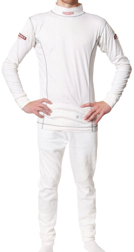 Pyrotect Sport Inner Wear SFI-1 Top, White (PYIT300420)