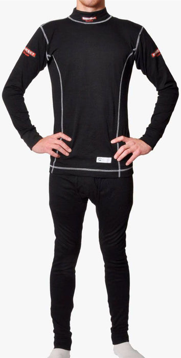 Pyrotect Sport Inner Wear SFI-1 Top, Black (PYIT400320)