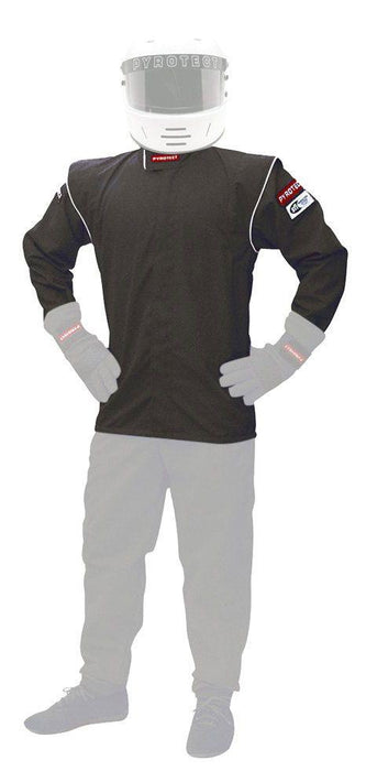 Pyrotect Junior DX1 Black Racing Jacket (Small 6-8) - Automotive - Fast Lane Spares