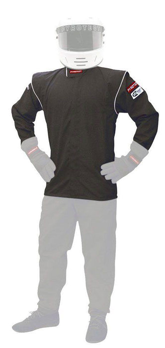 Pyrotect Junior DX1 Black Racing Jacket (Large 10-12) (PYJJDX1401)