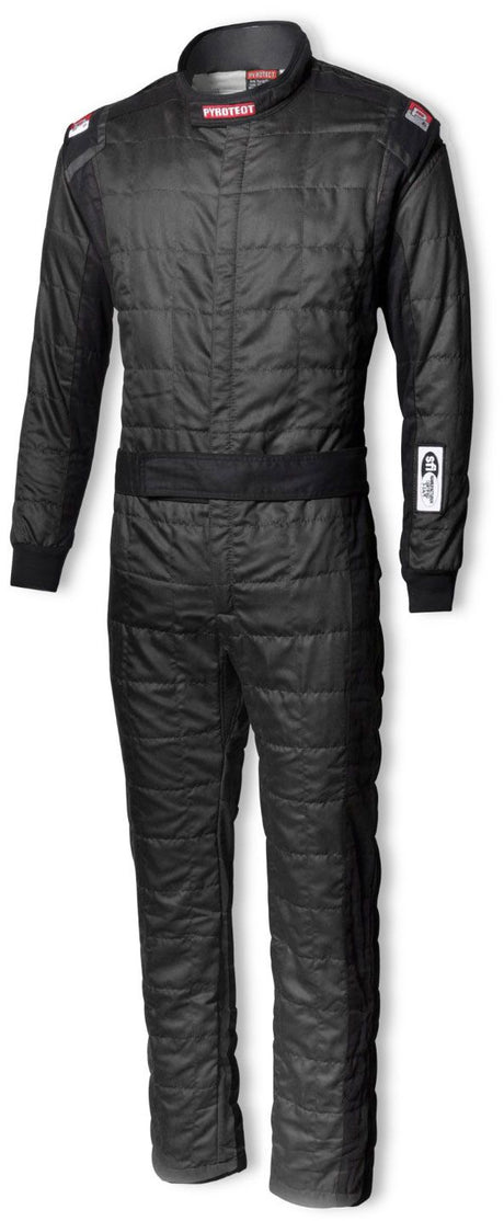 Pyrotect Sportsman Deluxe One Piece 2-Layer SFI 3.2A/5 Race Suit, Black (PYRS200320)