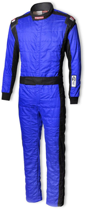 Pyrotect Sportsman Deluxe One Piece 2-Layer SFI 3.2A/5 Race Suit, Blue (PYRS220320)