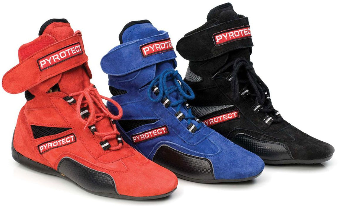 Pyrotect Sport High Top SFI-5 Racing Shoes, Black (PYSS101020)