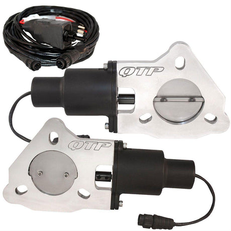 QTP 2-1/4" Dual Electric Exhaust Cutout Kit (QTPEC45) QTPEC45