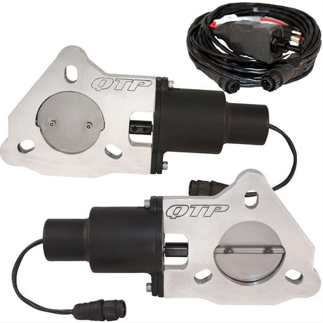 QTP 2-1/2" Dual Electric Exhaust Cutout Kit (QTPEC50) QTPEC50