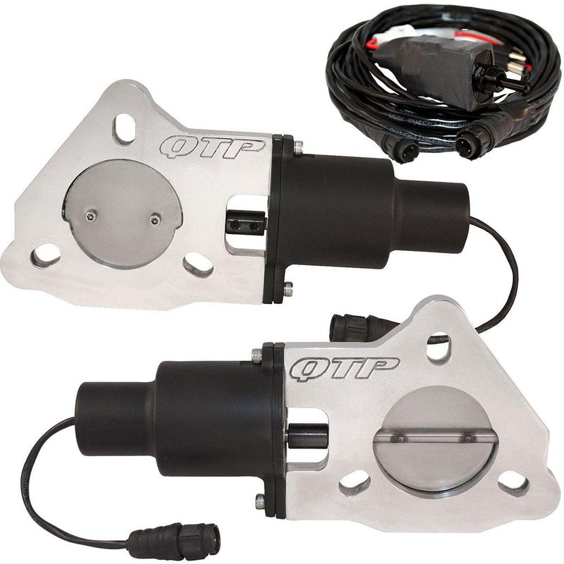 QTP 2-1/2" Dual Electric Exhaust Cutout Kit (QTPEC50) QTPEC50
