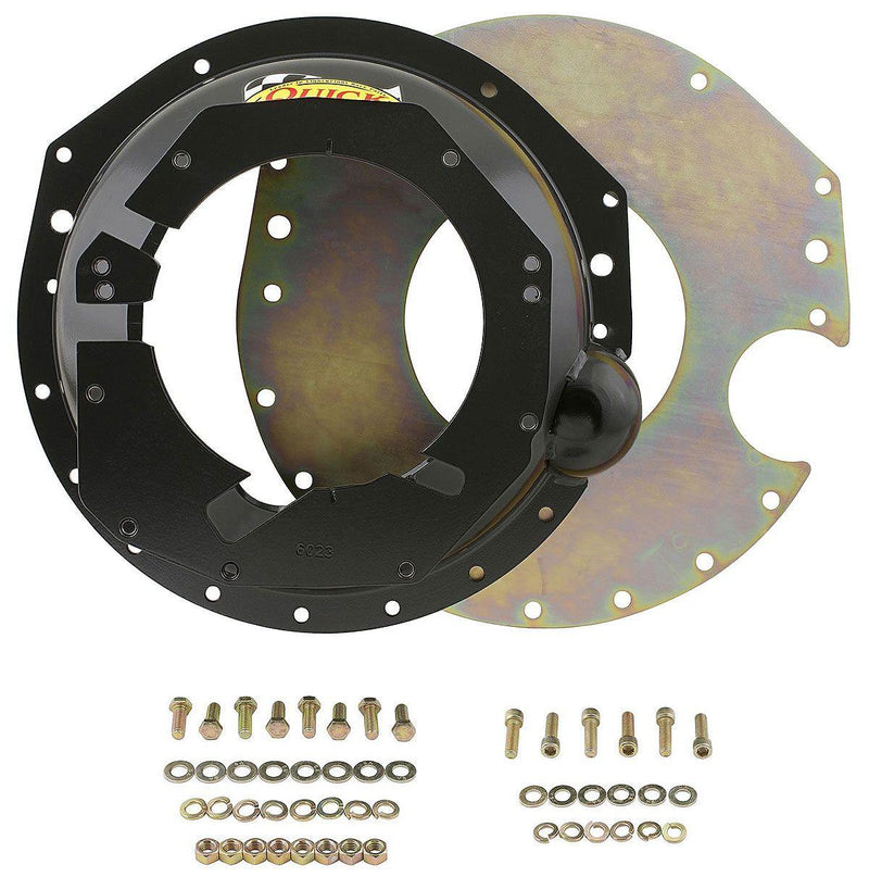 Quick Time Bellhousing, 11 in. Clutch, 153/168 Tooth Flywheel, 5.95 in. Height, Manual Transmission, Steel, Black, For Chevrolet, Each (QTRM-6023) QTRM-6023