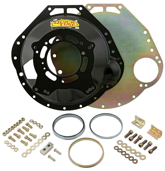 Quick Time Bellhousing, Hydraulic Clutch, 157 Tooth Flywheel, 6.3 in. Height, Manual Transmission, Steel, Black, SB For Ford, Each (QTRM-6063) QTRM-6063