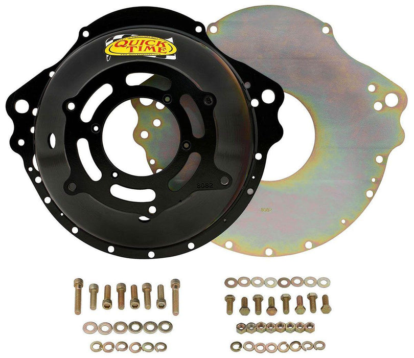 Quick Time Bellhousing, 11 in. Clutch, 153 Tooth Flywheel, Manual Transmission, Steel, Black, Nascar Mopar R5, Each (QTRM-8082)