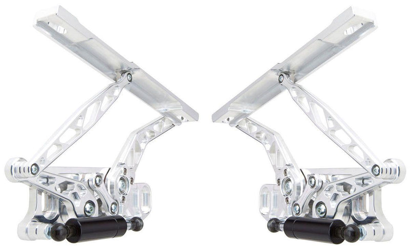 Ring Brothers Billet Bonnet Hinge Kit - Natural Finish (RING20679-1032NS) RING20679-1032NS