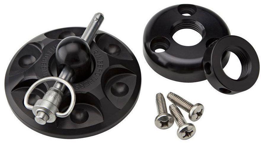 Ring Brothers Billet Bonnet Pin Kit - Black Finish (RING50650-5511B) RING50650-5511B