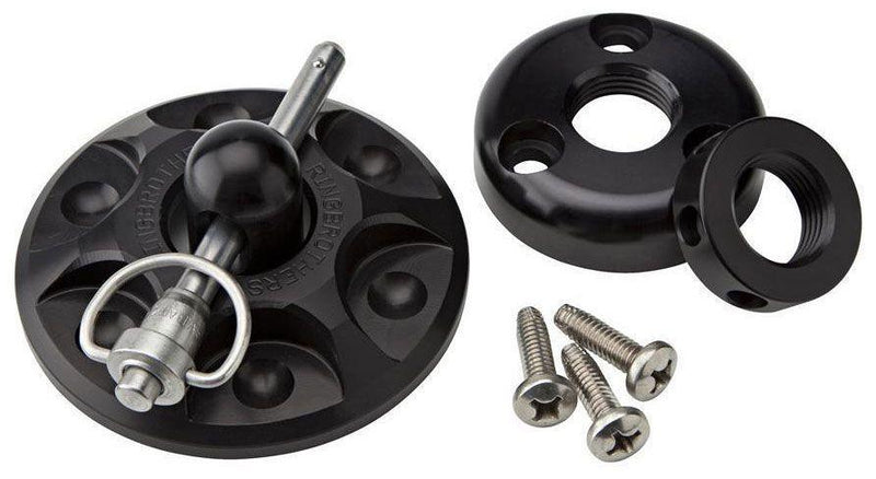 Ring Brothers Billet Bonnet Pin Kit - Black Finish (RING50650-5511B) RING50650-5511B