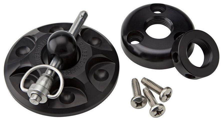 Ring Brothers Billet Bonnet Pin Kit - Black Finish (RING50650-5511B)