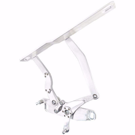 Ring Brothers Solid Frame Bonnet Hinge Kit suit Steel Hood, Natural Finish (RING85701-1101) RING85701-1101