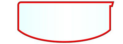 Optics 4 mil Thick, 3-Layer Clear Shield Protector Small Size (ROP-3421CP3) ROP-3421CP3