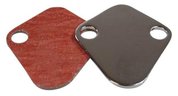 RPC Chrome Steel Fuel Pump Block Off Plate with Gasket (RPCR2058) RPCR2058