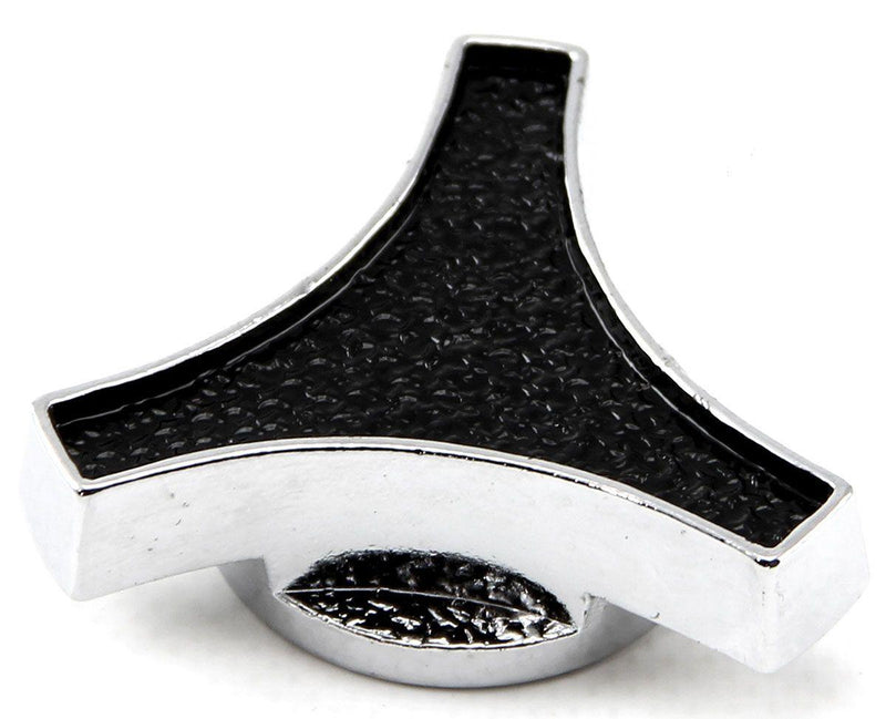 RPC Air Cleaner Wing Nut Large Deluxe with Black Top & Chrome Steel (RPCR2180) RPCR2180