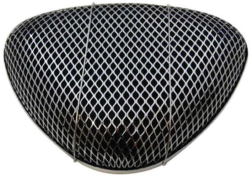 RPC Super Flow "Open Screen" Air Cleaner Chrome Steel with Washable Element (RPCR2196) RPCR2196