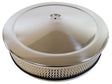 RPC 10" x 2" Chrome Steel Muscle Car Style Air Cleaner with Raised Base & Paper Element (RPCR2282) RPCR2282