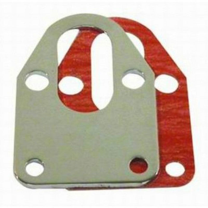 RPC Chrome Steel Fuel Pump Mounting Plate Including Gasket, Plain Finish (RPCR2310)