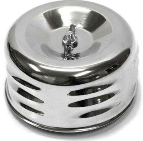 RPC Chrome Steel Air Cleaner with Paper Element &amp Raised Base 4" x 2-7/8" (RPCR2339) RPCR2339