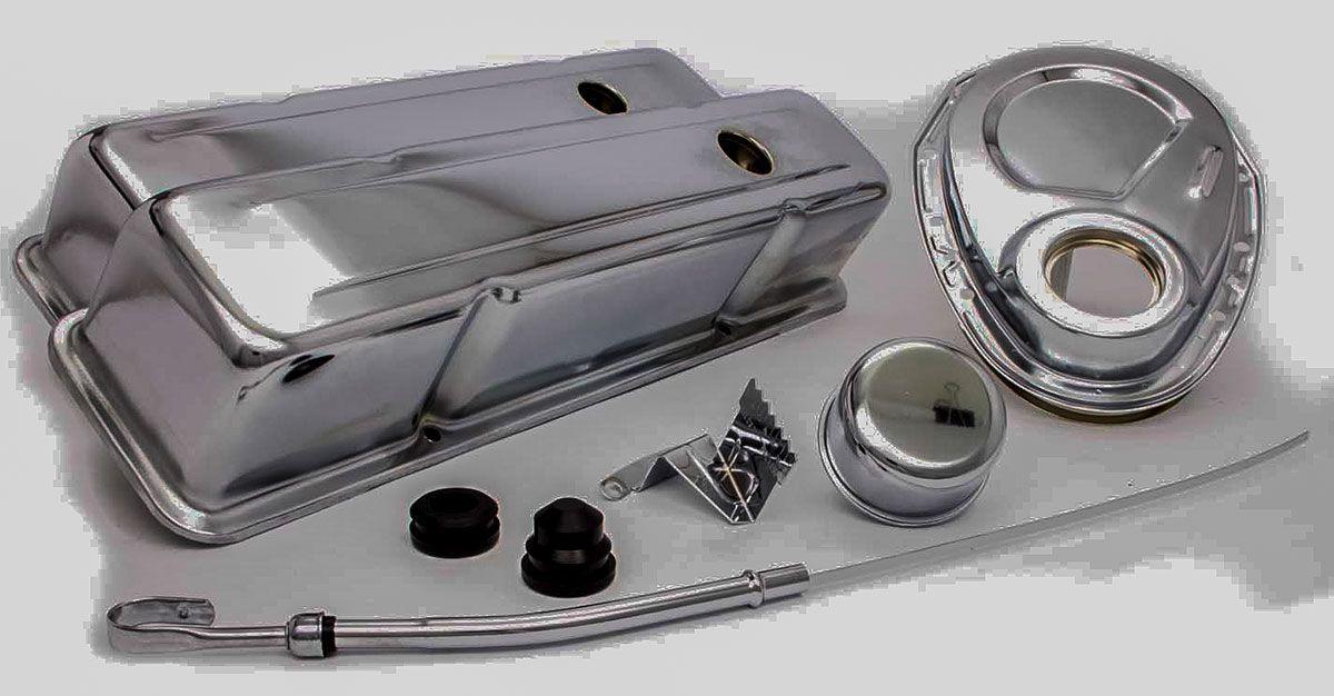 RPC Engine Dress Up Kit (Chrome) with Tall Valve Covers (RPCR3024) RPCR3024