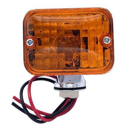 RPC Chrome Small Turn Signal Light with Amber Lens (RPCR31-581) RPCR31-581