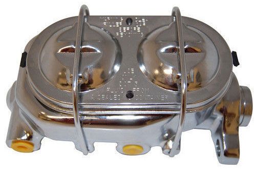 RPC Chrome Aluminium Master Cylinder Dual Bail Cap & Dual Reservoir Bore 1-1/8" (RPCR3905)