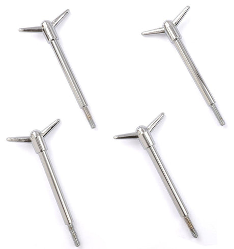 RPC Chrome Steel 1-Piece Wing Nut (Pack of 4) (RPCR4137)