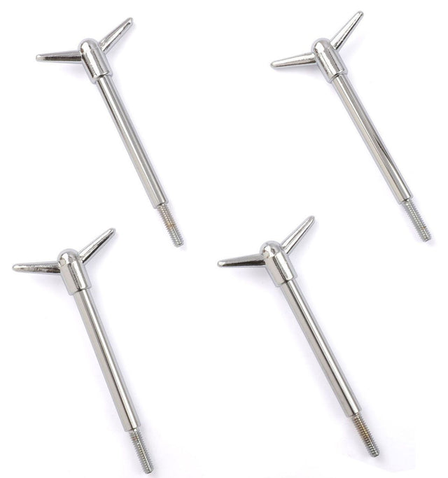RPC Chrome Steel 1-Piece Wing Nut (Pack of 4) (RPCR4137)
