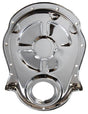 RPC Steel Timing Chain Cover, Chrome Finish, Will NOT Clear Double Roller Timing Chains (RPCR4935) RPCR4935