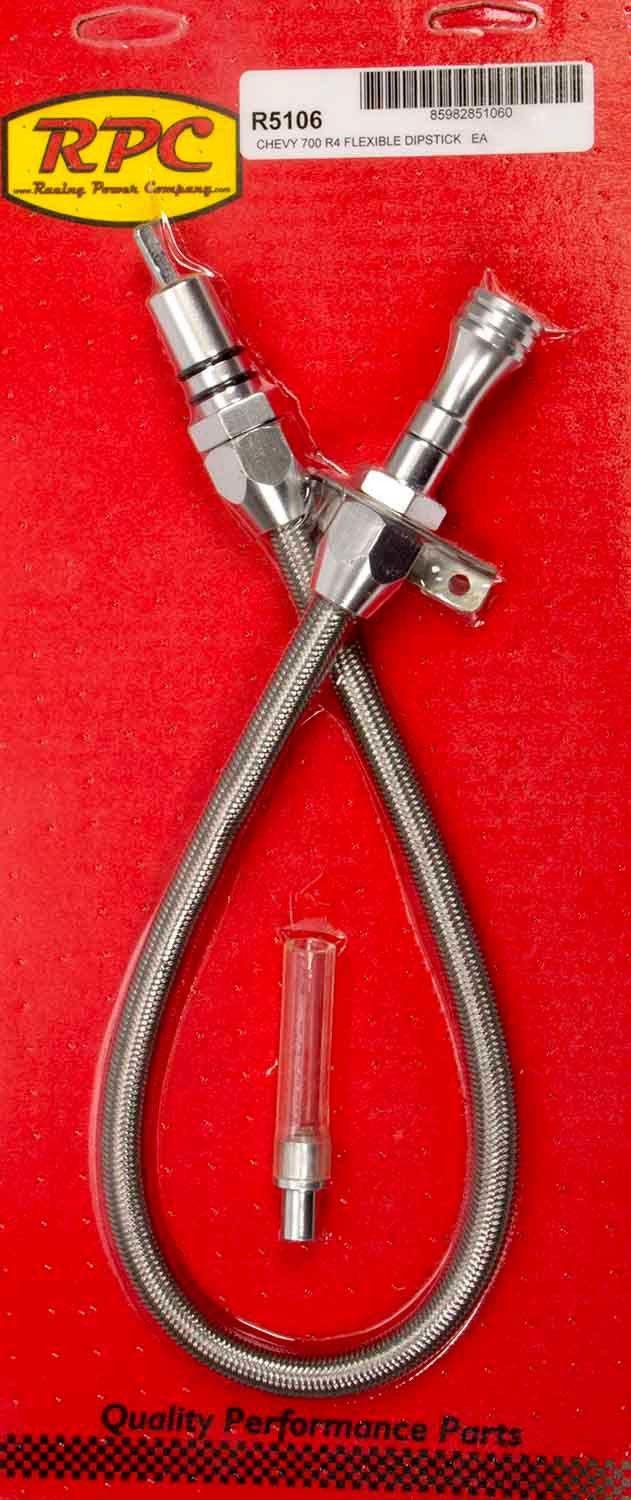 RPC Flexible Transmission Dipstick, Firewall Mount, 29" for Chevy 700 R4 (RPCR5106) RPCR5106